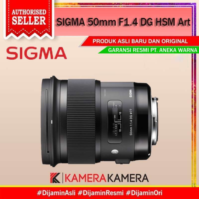 kamerakamera lensa sigma 50mm f1 4 dg hsm art for canon garansi resmi 2 tahun