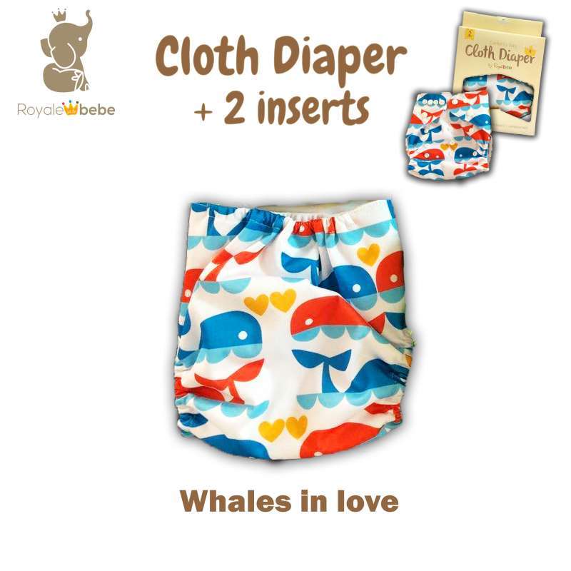 Jual Royale Bebe Cloth Diaper 2 Insert Whales In Love Semua Ukuran Di Seller Royale Bebe Official Store Kota Jakarta Utara Dki Jakarta Blibli