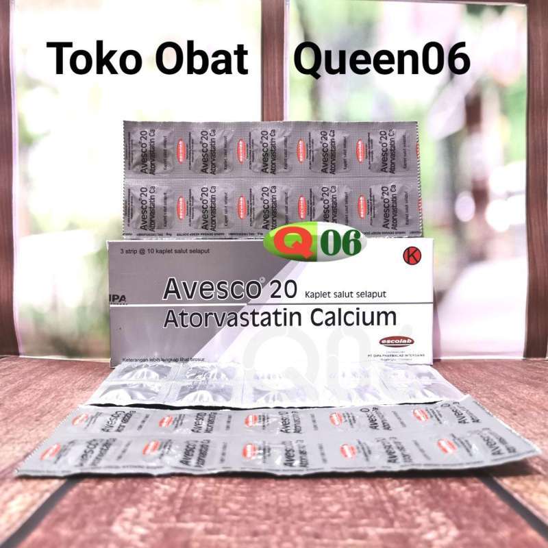 Avesco 20 Mg Atorvastatin Calcium Obat Kolesterol Jantung Stroke Per Strip Original 10 Kaplet Terbaru Agustus 2021 Harga Murah Kualitas Terjamin Blibli