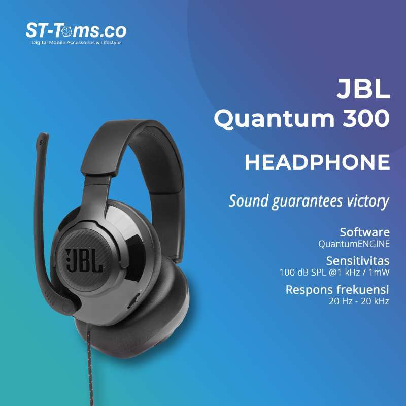 Jual JBL Quantum 300 Over-Ear Gaming Headphones with JBL Quantum Engine di  Seller ST-Toms - Kota Jakarta Utara, DKI Jakarta | Blibli