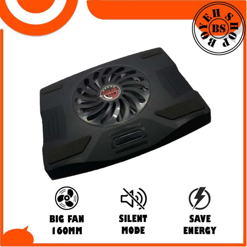 Jual Kipas Laptop Cooling Pad Merek Ace Type Samoon 15 6 Inch 1 Kipas Besar Online Desember 2020 Blibli