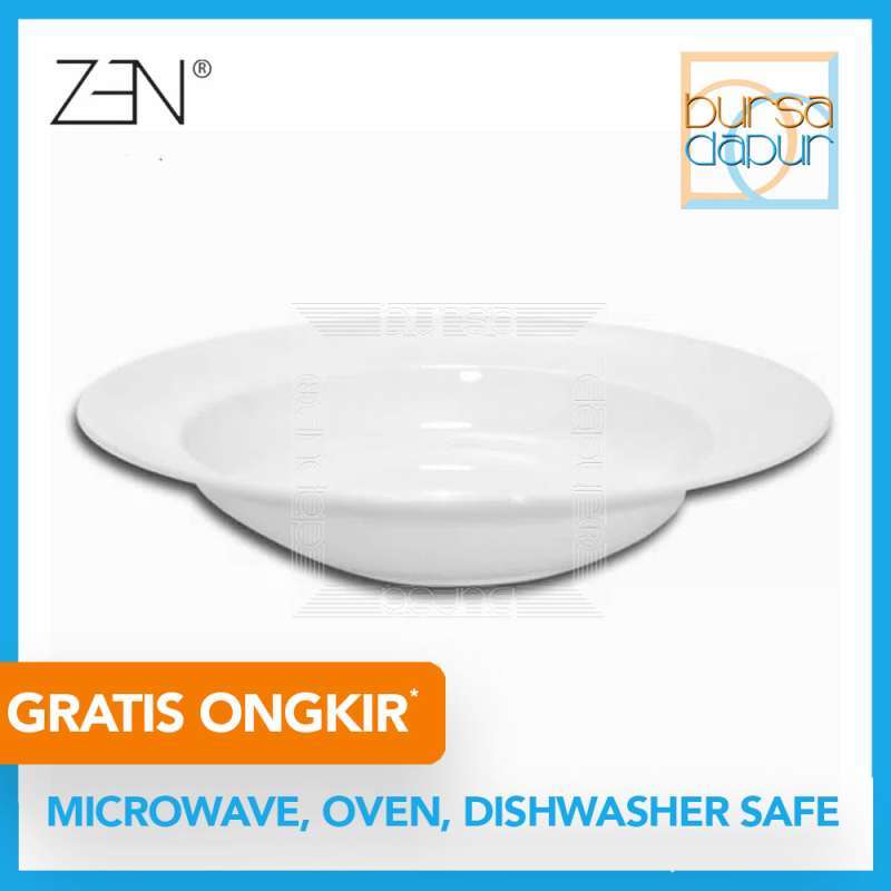 Jual Zen Porcelains Western Soup Plate 9 Piring Pasta Ps 9d Online November 2020 Blibli Com