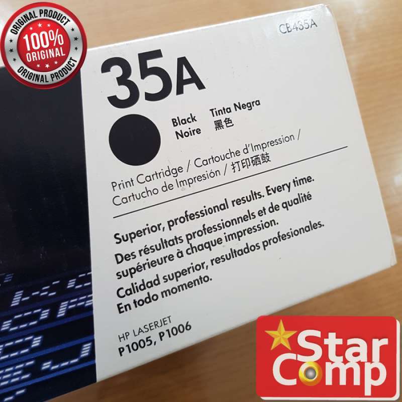Jual HP Laserjet 35A Toner Cartridge CB435A Black Original di Seller  Star-Computer - Kota Jakarta Barat, DKI Jakarta | Blibli
