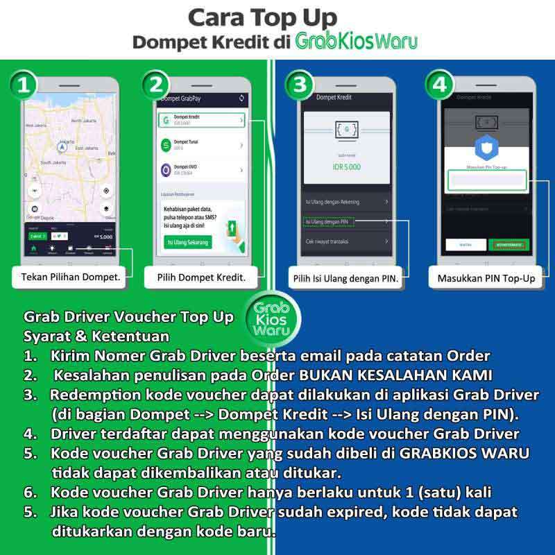 Jual Top Up Grab Driver 50K di Seller Zona Topup - Indonesia ...