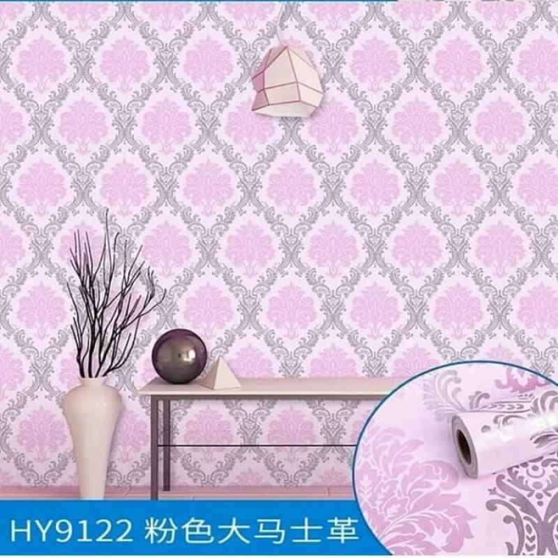 Promo Wallpaper Sticker Dinding Ruang Tamu Gm 509 Batik Pink Di Seller Unomart Kab Tangerang Banten Blibli