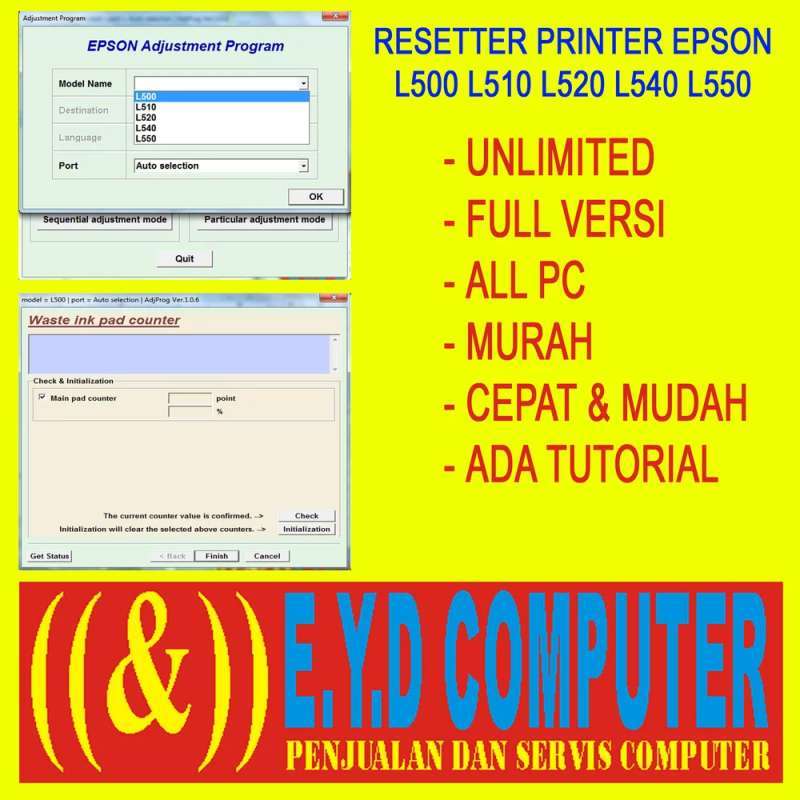 Jual EPSON L500 L510 L520 L540 L550 