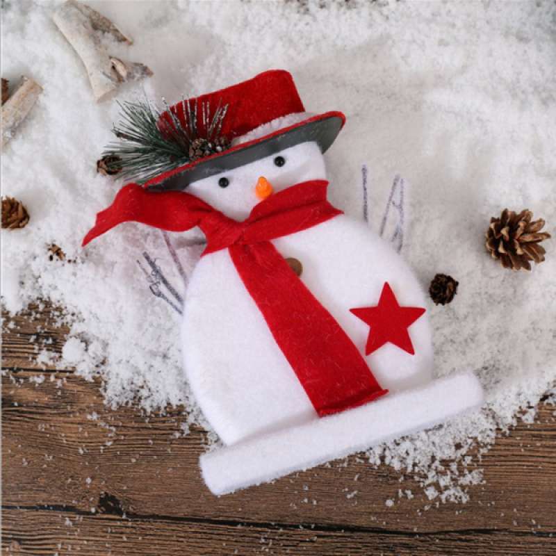 1x lifelike foam snowman christmas tree decorations mini santa figurines