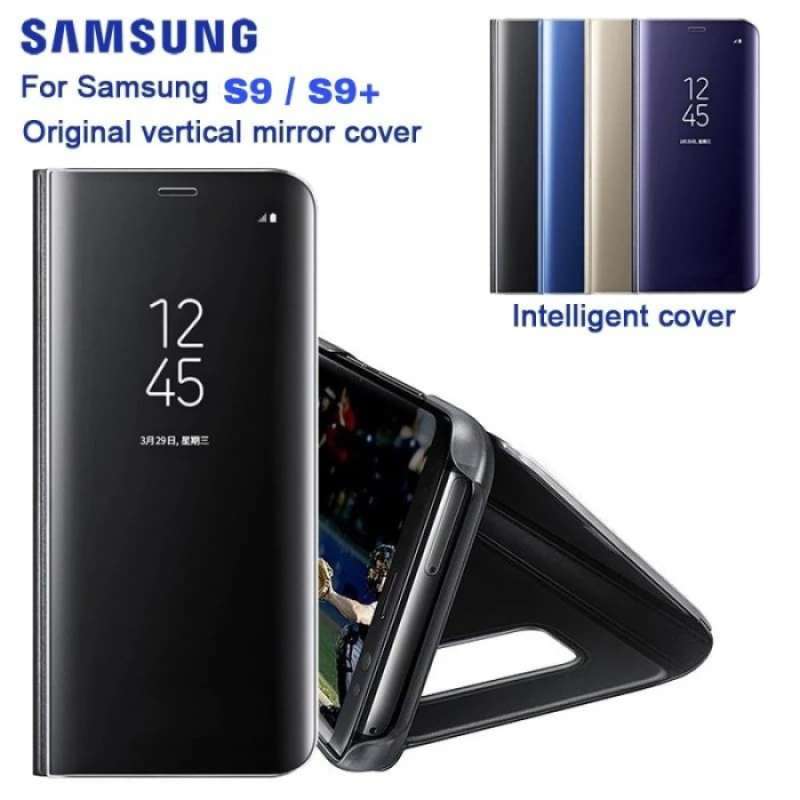 Flip Cover Galaxy S9 Clear View Samsung Galaxy S9 Luxury Mirror