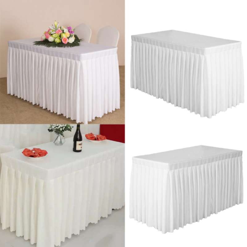 white tablecloth