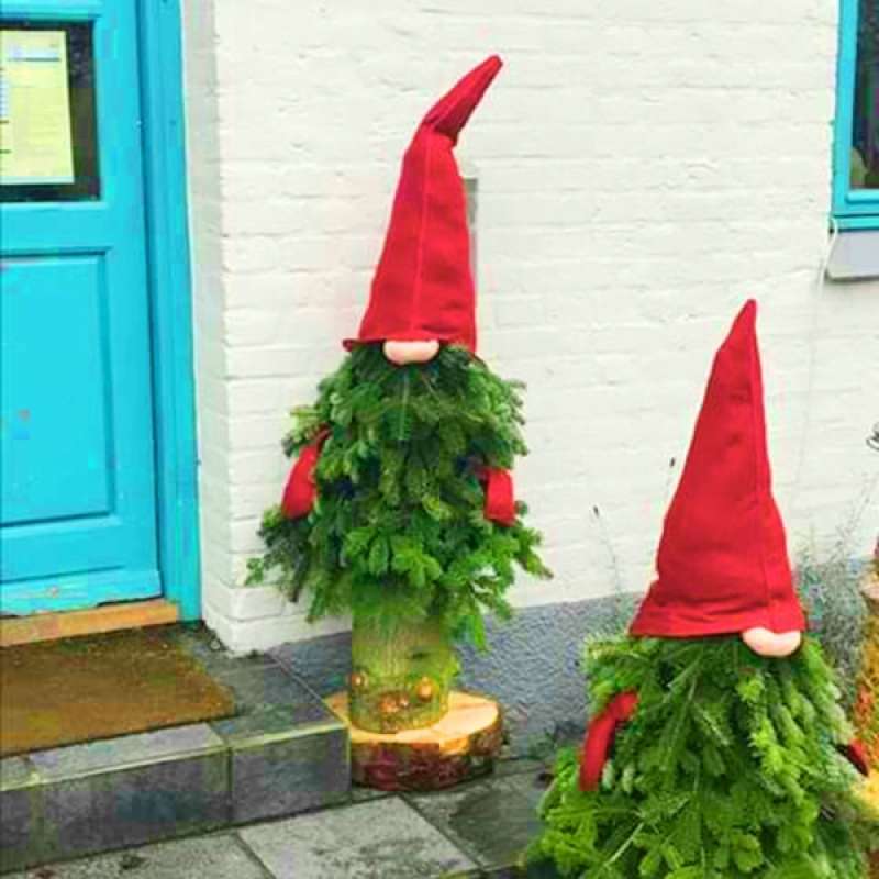 Jual Diy Christmas Tree Decor Accessories Red Hat A Pair Of Gloves White Nose Online November 2020 Blibli
