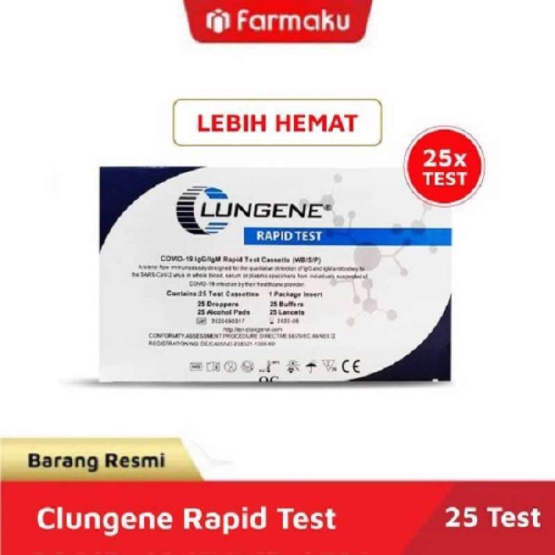 Jual Langsung Kirim Clungene Rapid Test Covid 19 Cassette Box Isi 25 S Online Januari 2021 Blibli