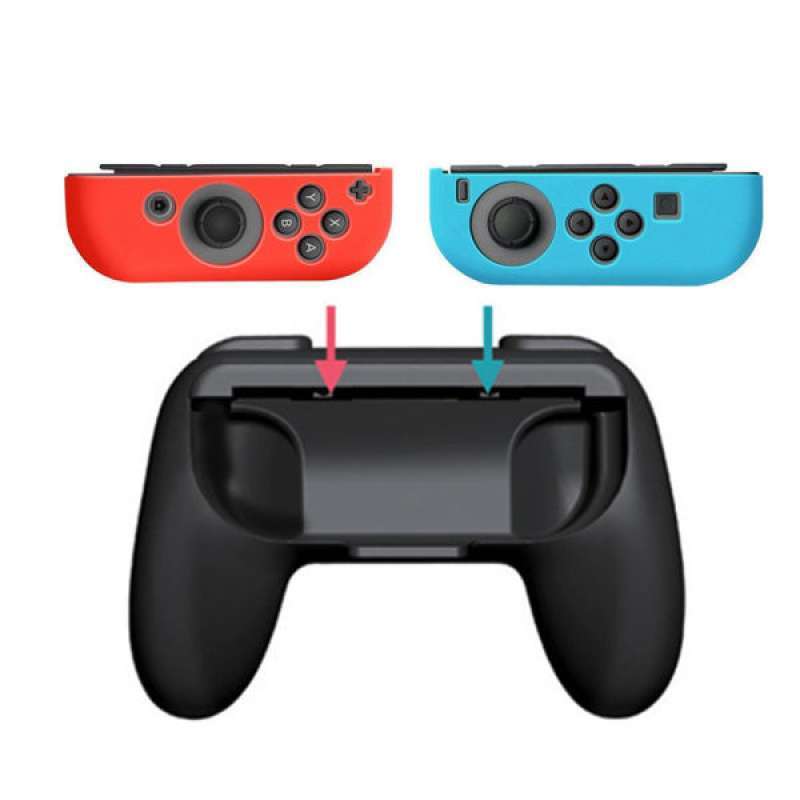 Jual Ergonomic Extended Game Controller Grip For Nintendo Switch Joy Con Black Online Oktober 2020 Blibli Com