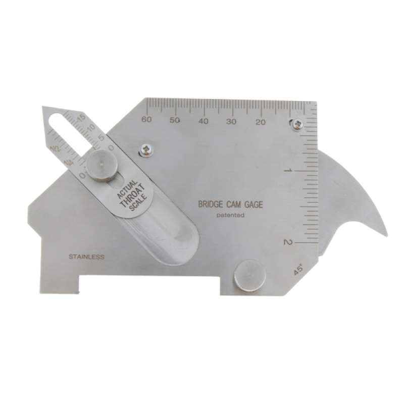 Stainless Welding Two-Piece Gage Gauge Weld Seam Pit Test Ruler Clear Scale