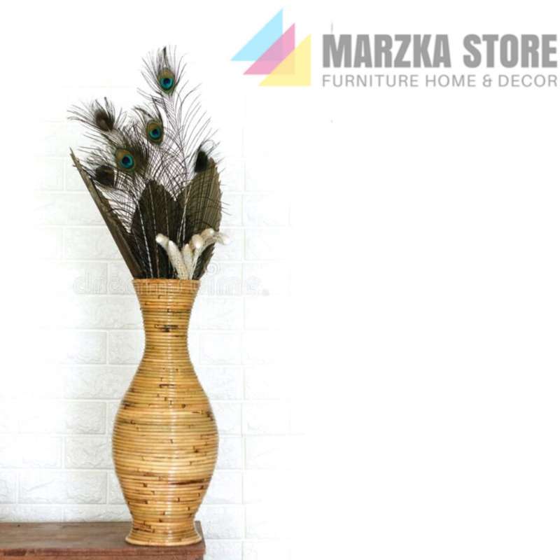 Jual Promo Vas Bunga Rotan Alami Guci Rotan Asli 50 Cm Vas Bunga Rotan 50cm Online April 2021 Blibli