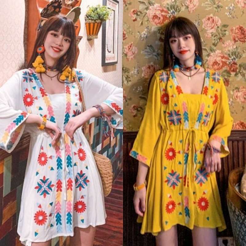 Jual on sale dress bohemian