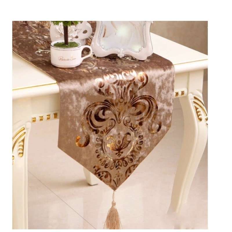 Jual Table Runner Bed Runner Taplak Panjang Luxury Coffee 33x210cm Online Desember 2020 Blibli