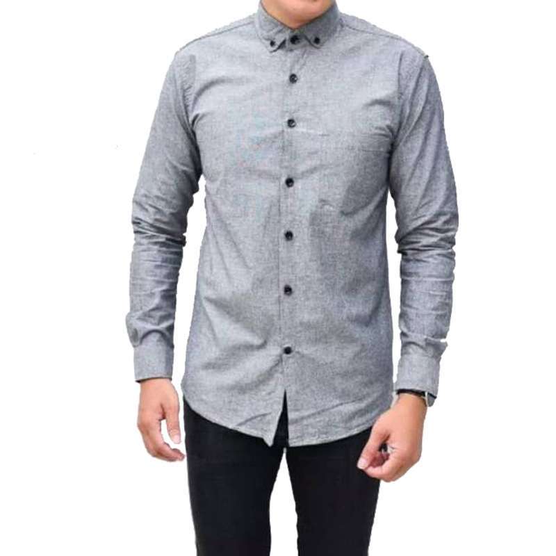 Jual Zaf Kemeja Pria Lengan Panjang Maroon Hitam Putih Online Februari 2021 Blibli