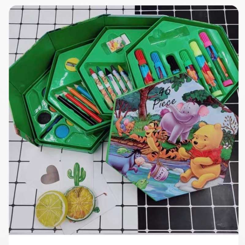 Jual Coloring Set Alat Mewarnai Anak Spidol Pensil Warna Krayon Cat Air Set Hadiah Kado Anak Green Online Desember 2020 Blibli
