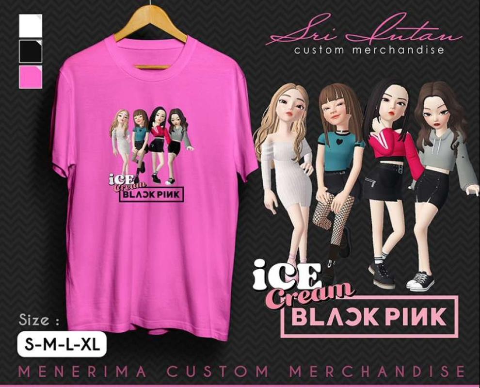 Jual Kaos Blackpink Zepeto Ice Cream Premium Cotton Combed 30 S Online Februari 2021 Blibli