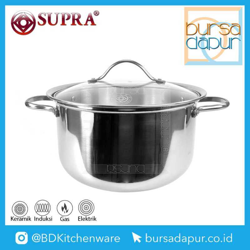 Jual Supra Stainless Steel Soup Pot 10 Qt Panci Stainless Ukuran 10 Quart Online November 2020 Blibli Com