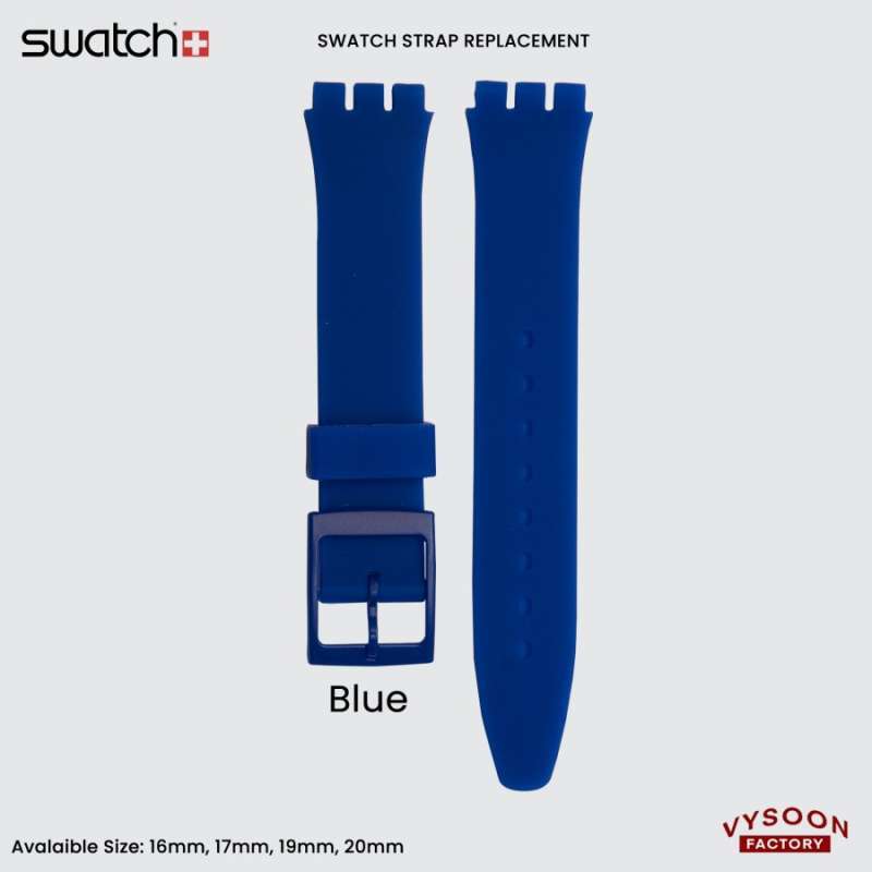 Jual Tali Jam Swatch Strap Swatch Rubber Strap Karet Silicone 19mm