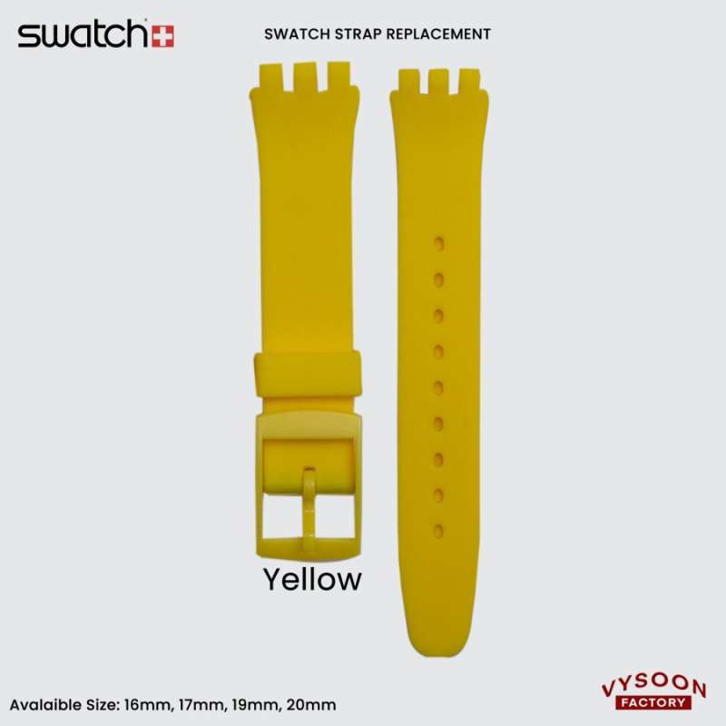 Jual Tali Jam Swatch Strap Swatch Rubber Strap Karet Silicone 19mm 20mm 19mm Yellow Di Seller Vysoon Strap Factory Official Store Tamansari Kota Bandung Blibli