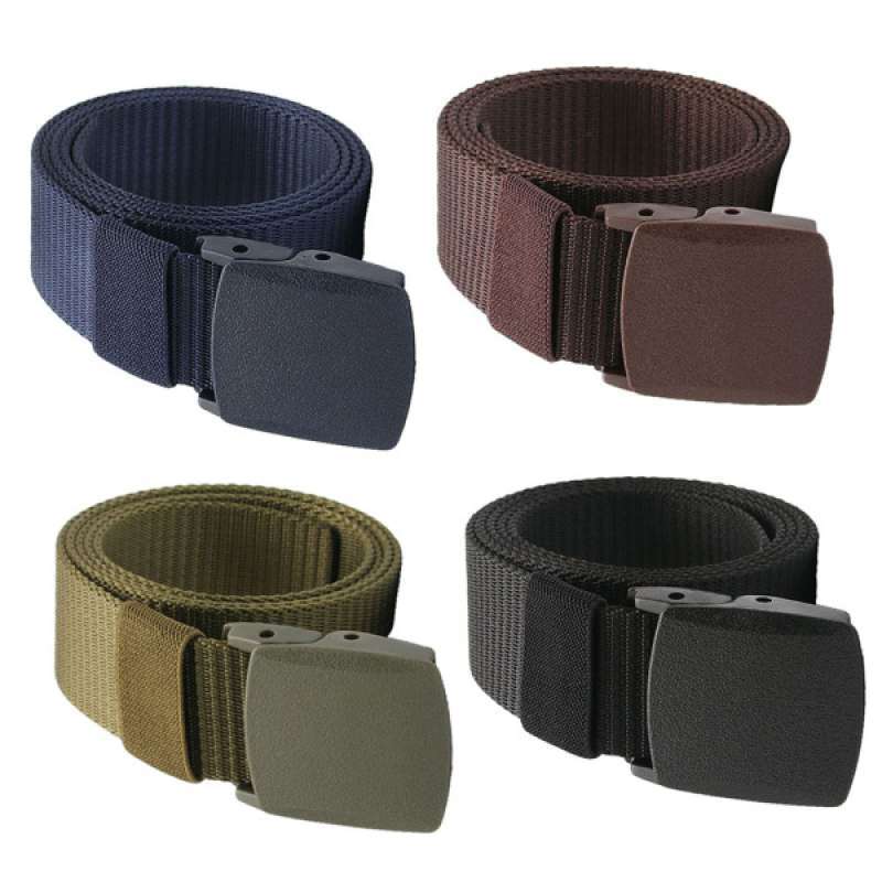 Promo 4pcs Unisex Nylon Belt Automatic 