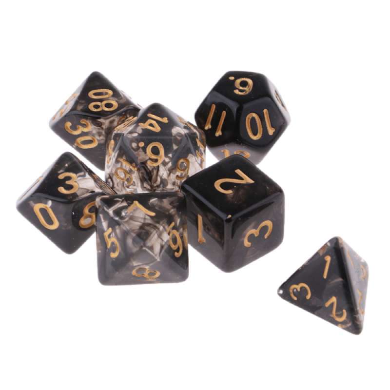 Jual 7pcs Toy Dice Games Dice Accessories Polyhedral Role Playing Multi Side Cube Online Oktober 2020 Blibli Com
