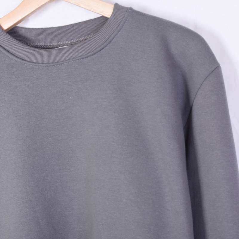 Jual Crewneck Sweater Dark Grey di 