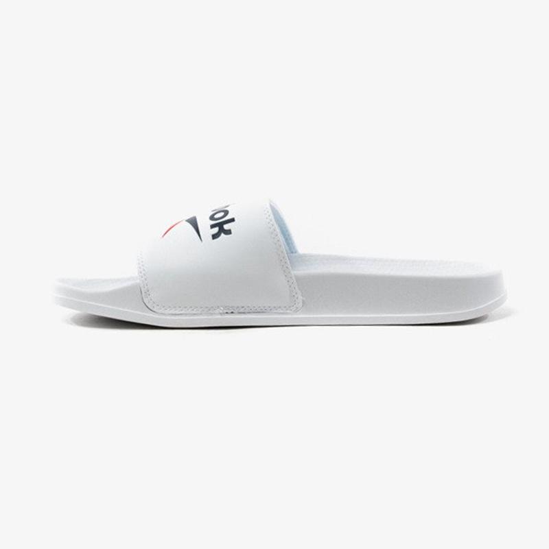 reebok white slides