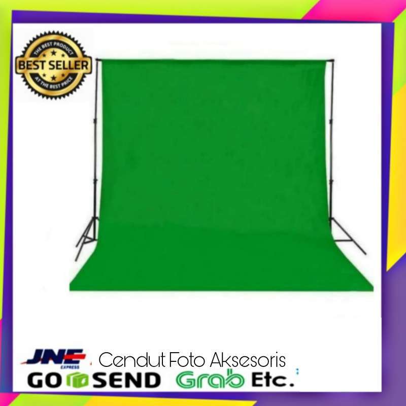 Jual Background Warna Hijau Green Screen 2 5 X 3 M Murah Mei 2021 Blibli