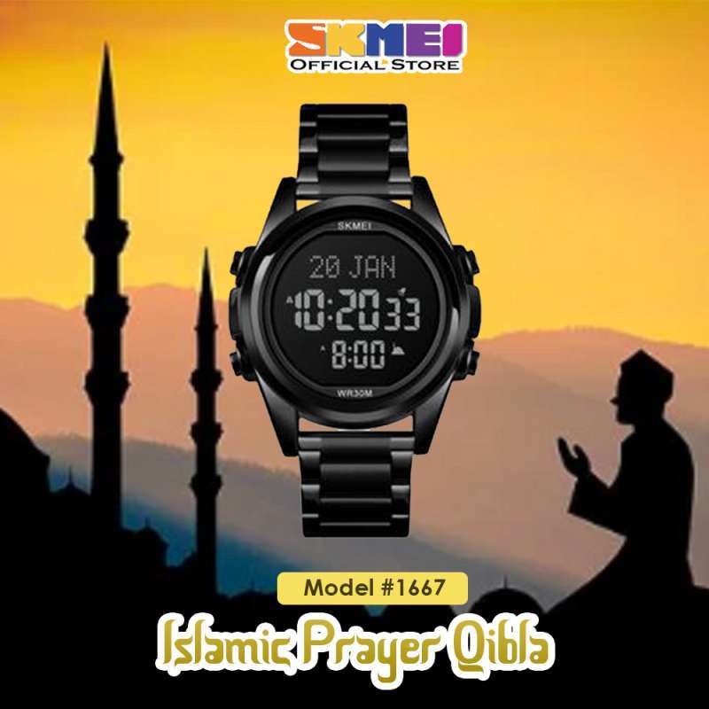 Promo Jam Tangan Pria Digital SKMEI 1667 Water Resistant 3ATM