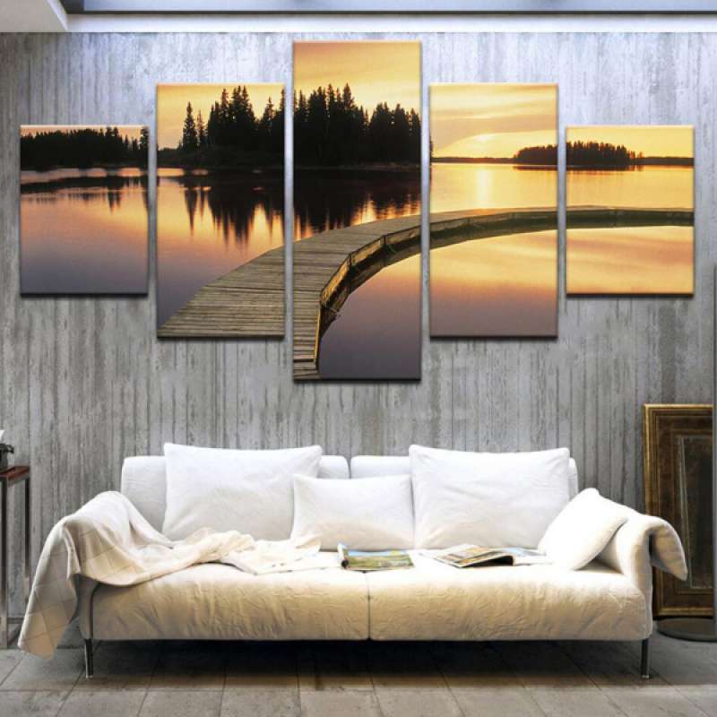 Jual 5pcs Gallery Prints Canvas Paintings Wall Art With Framed For Home Office Online November 2020 Blibli Com