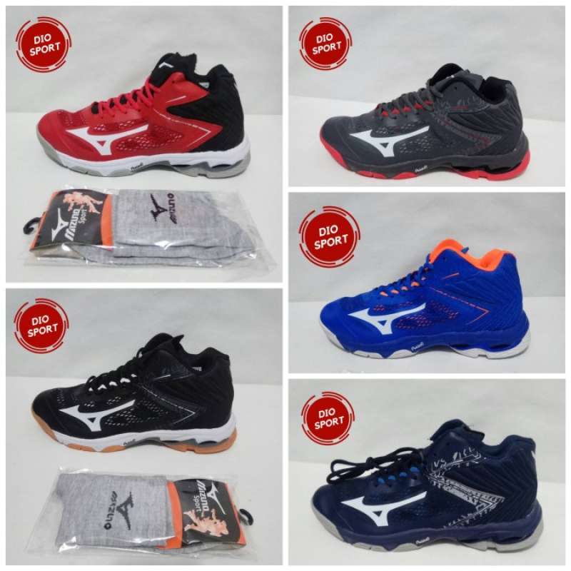 Jual Sepatu Volly Mizuno Pria WLZ 5 Mid Wave Lighting Z 5 Sepatu