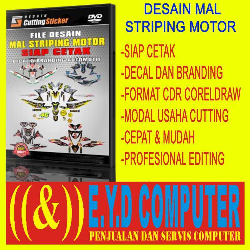 Dvd Pola Motor Desain Template Cutting Stiker Striping Branding Editing Coreldraw Terbaru Agustus 2021 Harga Murah Kualitas Terjamin Blibli