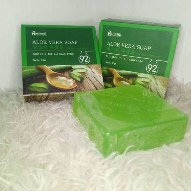 Jual Sabun Pemutih Badan Dan Wajah Hanasui Aloe Vera Soap Bpom Sabun Hanasui Sabun Pemutih Kulit Sabun Pemutih Muka Sabun Pencerah Kulit Badan Online Januari 2021 Blibli