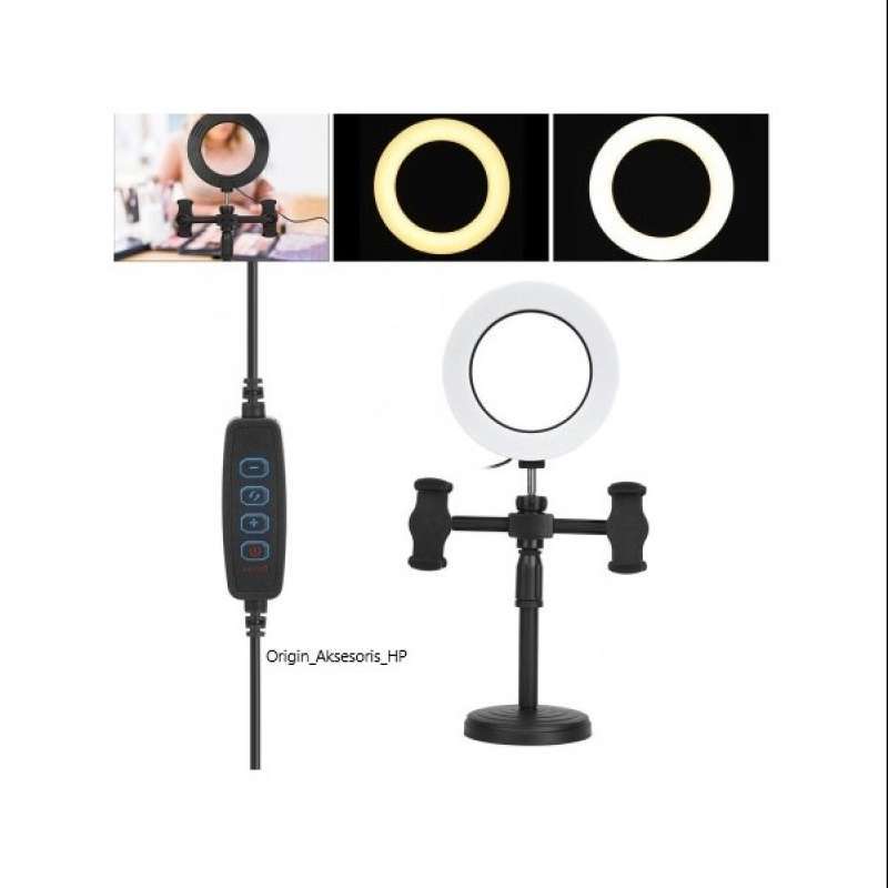 phone holder desktop 6 inch led ring fill light cxb 160 a