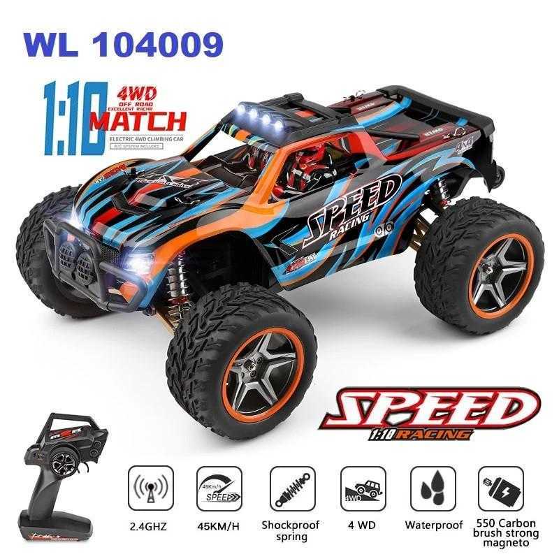 Jual Rc Car Wl 104009 Monster Truck 1/10 4wd 45km/h Mobil