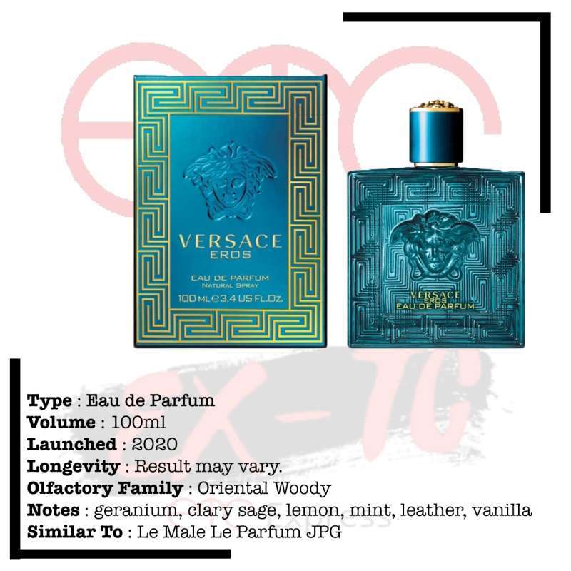 Jual Eros Eau De Parfum Versace EDP 100 ml Men di Seller ETC