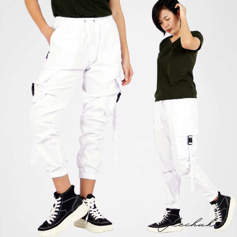 Jual Okechuku Artha Hypebeast Cargo Jogger Pants Wanitaa Xl Putih Di Seller Okechuku Women Duri Utara Kota Jakarta Barat Blibli
