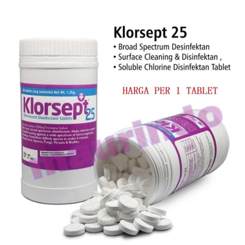 onemed antiseptik 1 pcs tablet klorsept 25 disinfektan tab effervesent