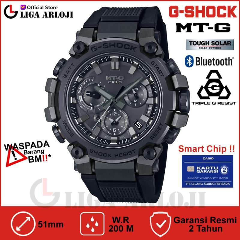 Casio G-SHOCK MTG-B3000B-1ADR Jam Tangan Pria Analog MTGB3000 Rubber  MTG_B3000B-1A GSHOCK