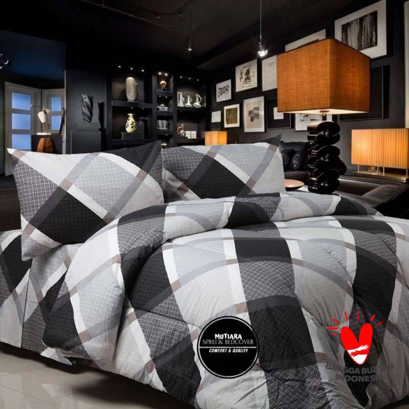 Jual Mutiara Bedcover Set Matteo Grey Kotak Catur Bahan Katun Lokal Premium Sprei Set Bedcover Homemade Bedcover Katun Premium Bedcover Murah Terbaru Juli 2021 Blibli