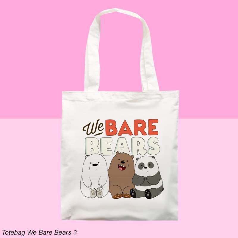 Jual Totebag Aesthetic We Bare Bears 3 di Seller Nurul Store