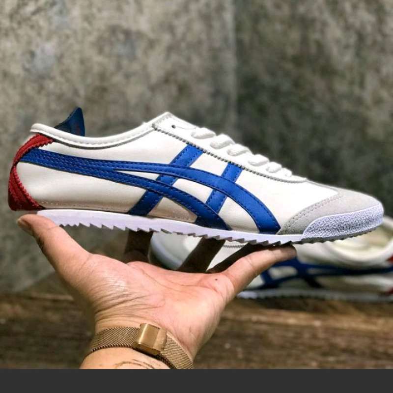 Promo Sepatu Onitsuka Tiger Mexico 66 Nippon Made White X Blue Red