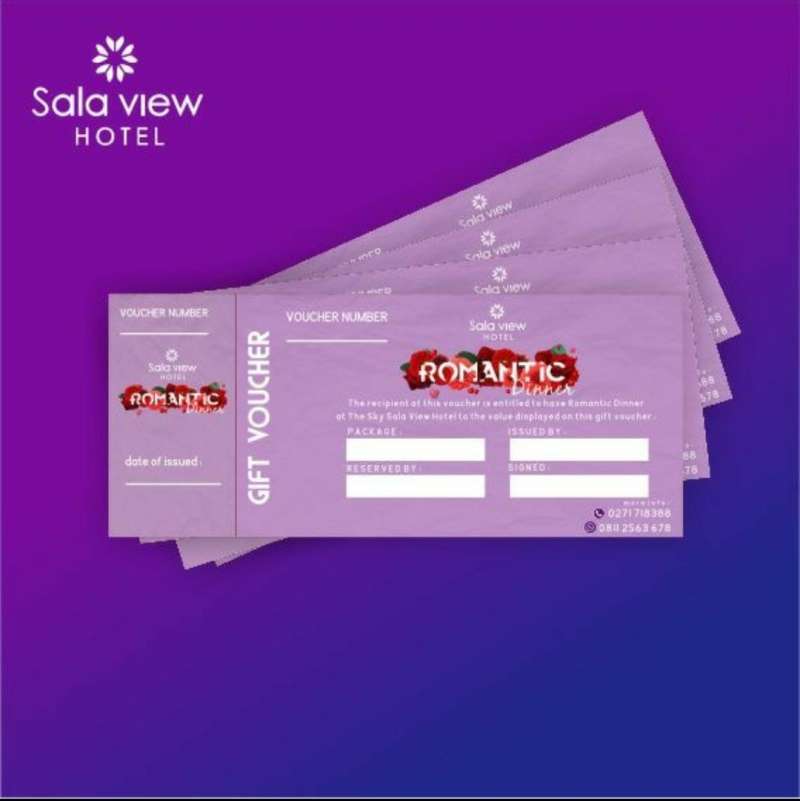 voucher romantic dinner ii sala view hotel