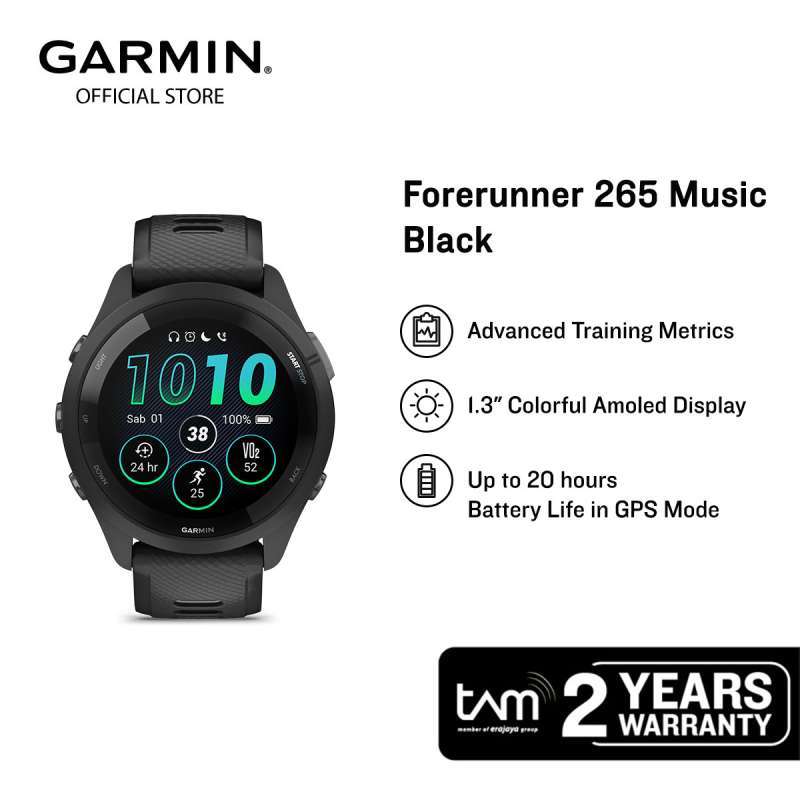☆新品・未開封ブラック☆Garmin Forerunner 265 BLACK 涼しい