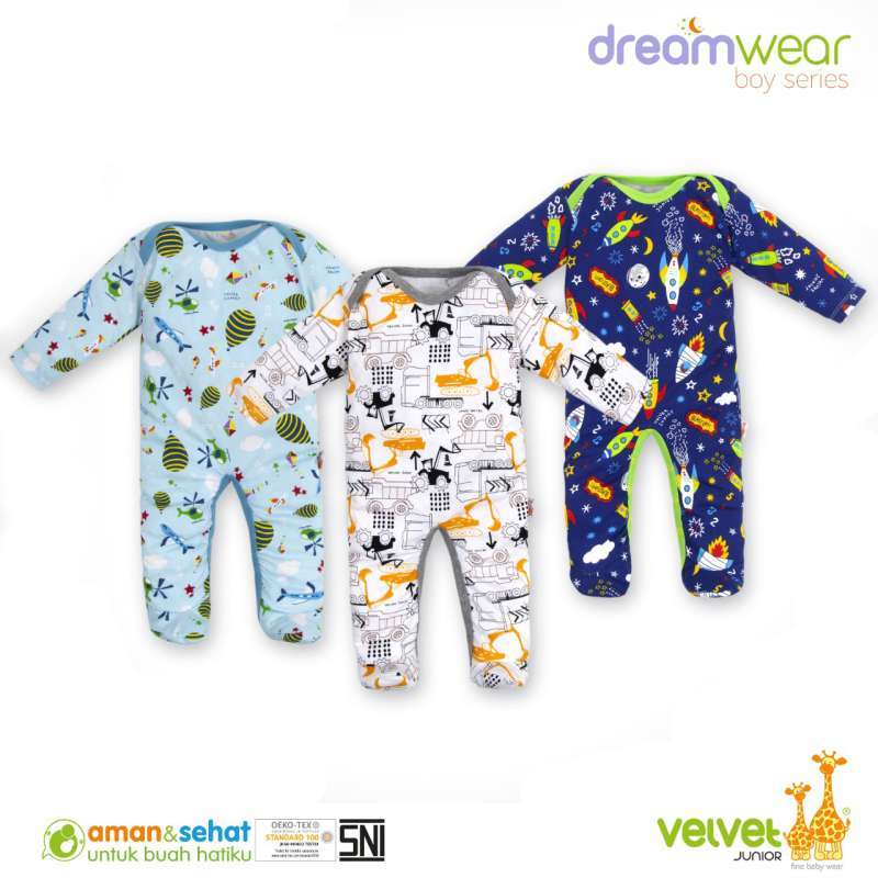 velvet junior sleepsuit