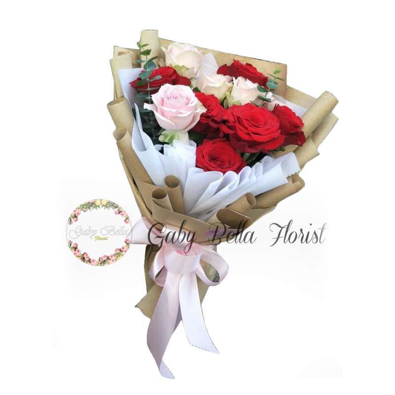 Jual Hand Bouquet 014 Buket Bunga Valentine Buket Bunga Wisuda Buket Bunga Cantik Bunga Fresh Murah Mei 2021 Blibli