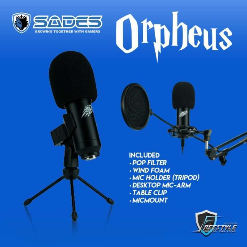 Jual Sades Orpheus Condenser Gaming 